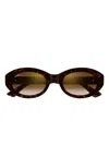 Cartier Round-frame Sunglasses In Brown