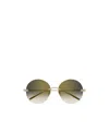 Cartier Round Frame Sunglasses In Green