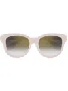 Cartier Round Frame Sunglasses In Pink