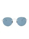 Cartier Round-frame Tinted Sunglasses In Silber