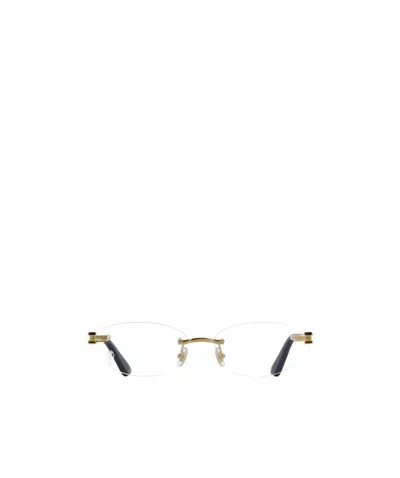 Cartier Round Frameless Glasses In White