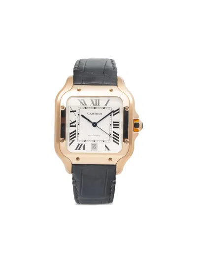 Pre-owned Cartier Santos 40mm In Gold