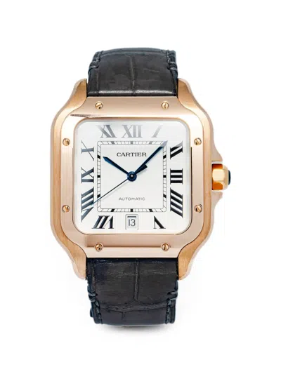 Pre-owned Cartier Santos 40mm Watch In 白色