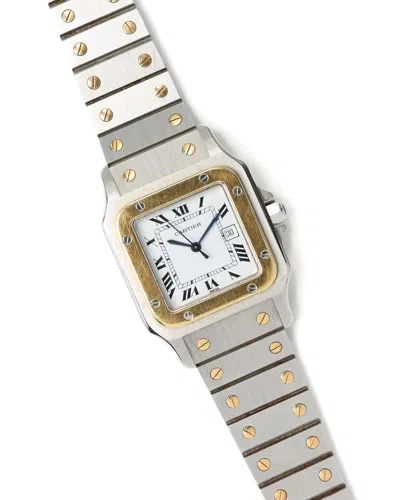 Cartier Santos Carrée Lm 29mm Automatic 1986 Watch In White