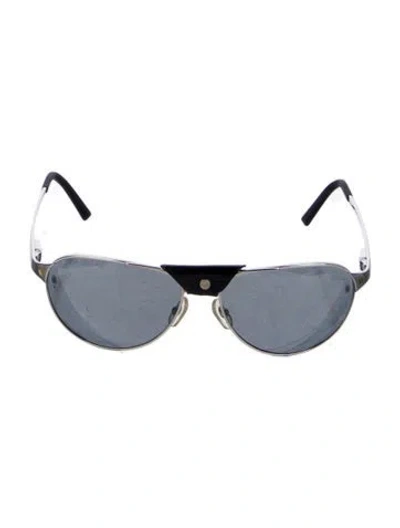 Pre-owned Cartier Santos De  Aviator Sunglasses