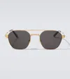 Cartier Santos De  Aviator Sunglasses In Gray