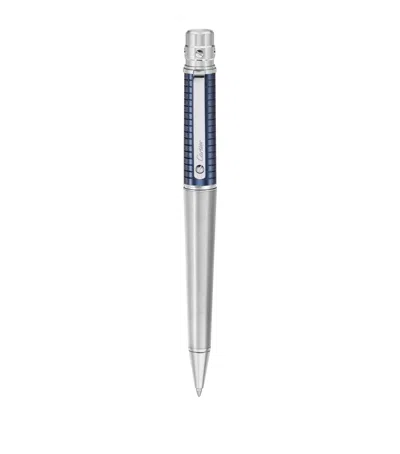 Cartier Santos De  Ballpoint Pen In Blue