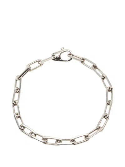 Pre-owned Cartier Santos De  Chain Bracelet In Silver
