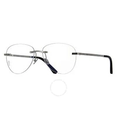 Cartier Santos De  Demo Pilot Titanium Men's Eyeglasses Ct0254o 002 57 In Black