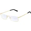 Cartier Santos De  Demo Rectangular Men's Eyeglasses Ct0169o 001 54