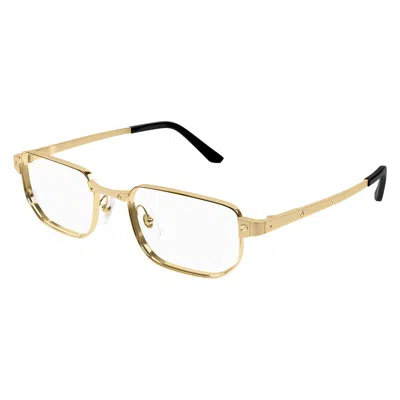 CARTIER CARTIER SANTOS DE CARTIER DEMO RECTANGULAR MEN'S EYEGLASSES CT0442O 001 53