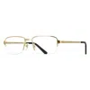 Cartier Santos De  Demo Rectangular Men's Eyeglasses Ct0443oa 001 54