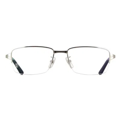 Cartier Santos De  Demo Rectangular Men's Eyeglasses Ct0443oa 002 54