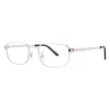Cartier Santos De  Demo Rectangular Men's Eyeglasses Ct0481o 002 53