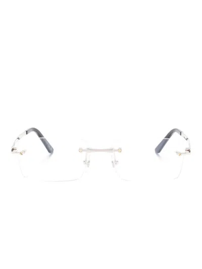 Cartier Santos De  Glasses In 银色