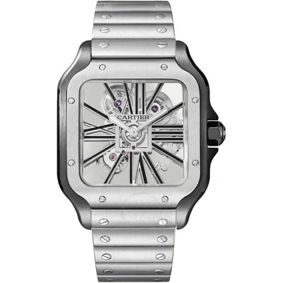 Cartier Santos De  Large Automatic Men's Watch Whsa0027 In Metallic