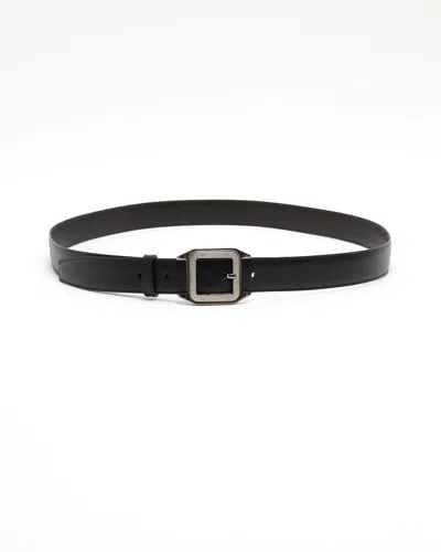 Cartier Santos De  Leather Belt In Black