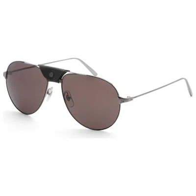 Cartier Santos De  Men's Sunglasses In Brown