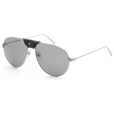 Cartier Santos De  Men's Sunglasses In Gray