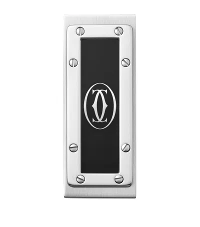 Cartier Santos De  Money Clip In Black