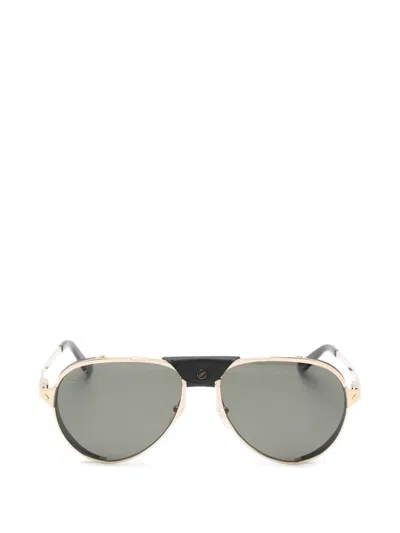 Cartier Santos De  Pilot Sunglasses In Gold