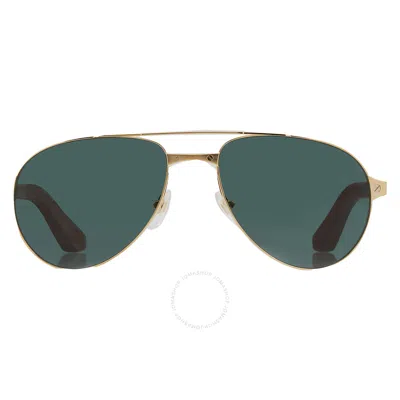 Cartier Santos De  Polarized Green Pilot Men's Sunglasses Ct0495s 002 59
