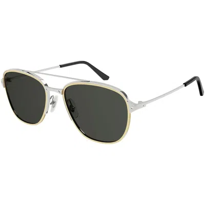 Cartier Santos De  Polarized Grey Phantos Men's Sunglasses Ct0326s 001 57