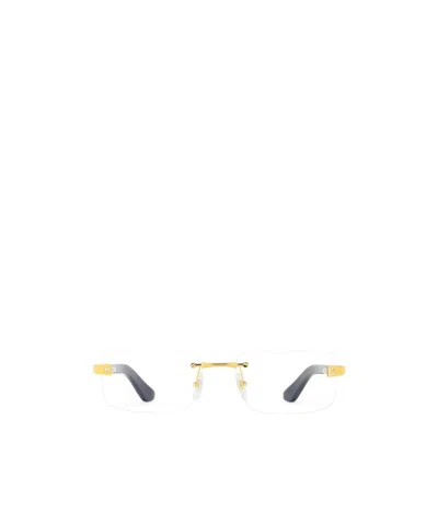 Cartier Santos De  Rectangle Frameless Glasses In White
