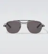 Cartier Santos De  Square Sunglasses In Silver