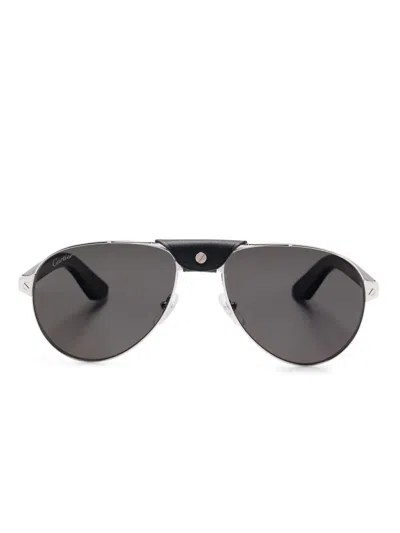 Cartier Santos De  Sunglasses In Silber
