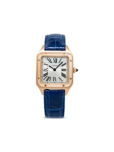 Pre-owned Cartier Santos Dumont 30mm In White