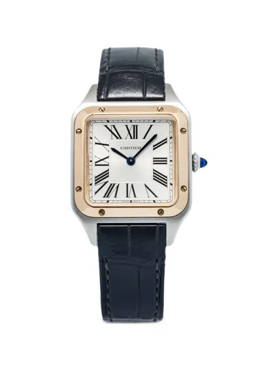 Pre-owned Cartier Santos Dumont 30mm Watch In White