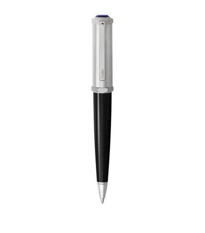 Cartier Santos-dumont Ballpoint Pen In Black