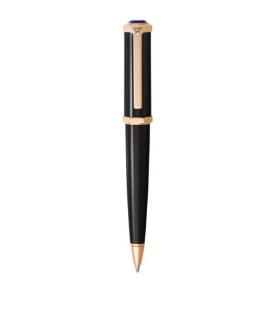 Cartier Santos-dumont Ballpoint Pen In Black