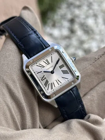 Pre-owned Cartier Santos Dumont Wssa0023 Small