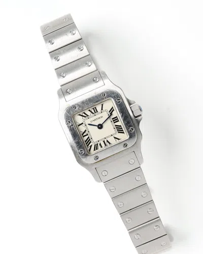 Cartier Santos Galbée 23mm Ca 2000 Quartz Watch In Silver