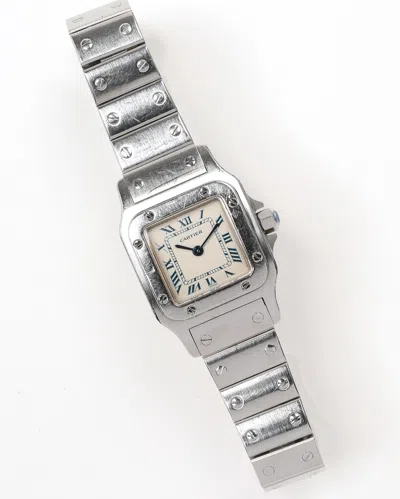 Cartier Santos Galbée 24mm Ca 2005 Watch In Orange