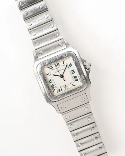 Cartier Santos Galbée 29mm Ref 1564 Certificate Watch In Silver