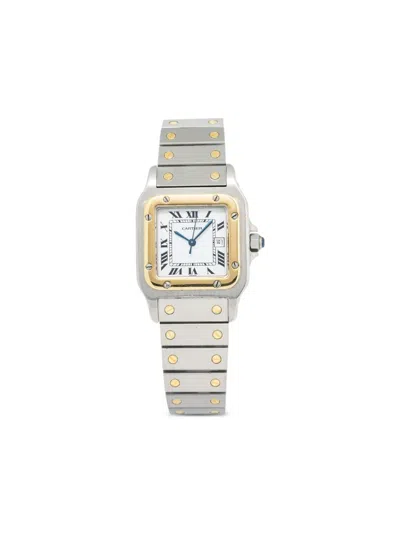 Pre-owned Cartier Santos Galbee 29mm In White