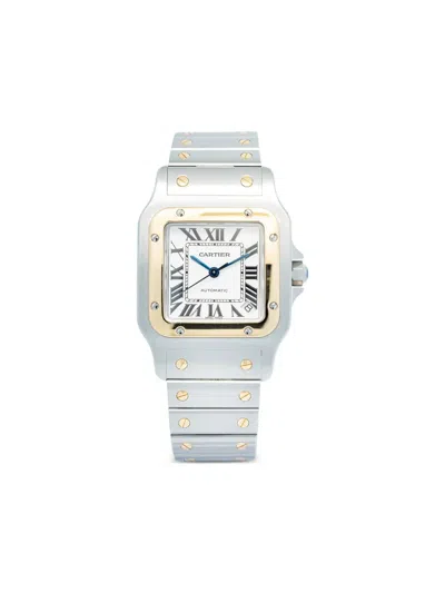 Pre-owned Cartier Santos Galbee 32mm In White