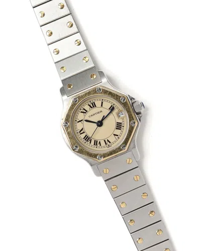 Cartier Santos Octagon 25mm Watch In Metallic