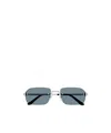 Cartier Santos Rectangle-frame Sunglasses In Gray