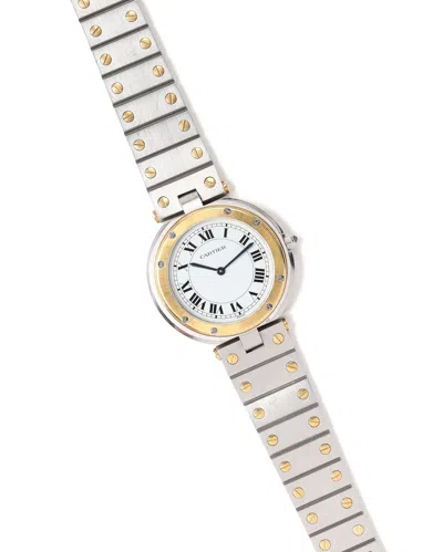 Cartier Santos Ronde 33mm Quartz Watch In Neutral