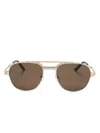 Cartier Santos Sunglasses In Gold
