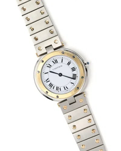 Cartier Santos Vendome 32mm Watch In Silver