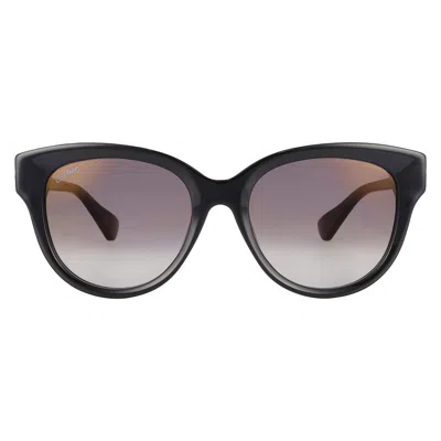 Cartier Signature C De  Grey Oval Ladies Sunglasses Ct0506sa 001 55 In Black