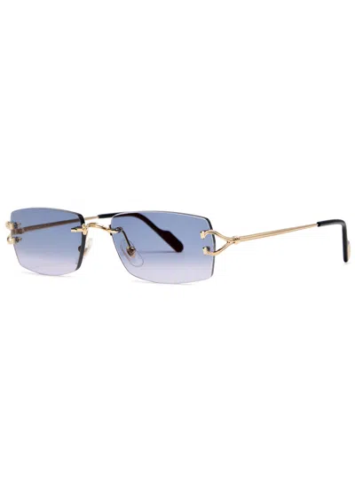 Cartier Signature C De  Rectangle-frame Sunglasses