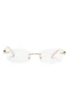 Cartier Signature C De  Sunglasses In 金色