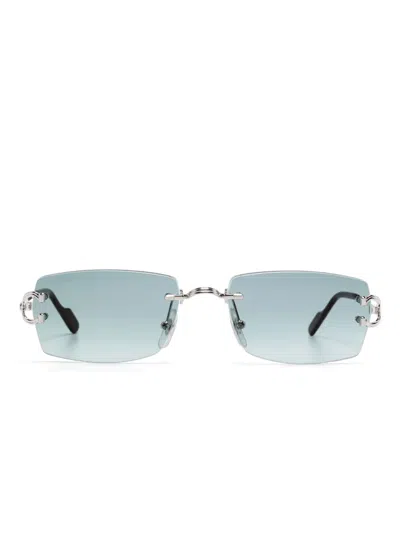 Cartier Signature C De  Sunglasses In Silver