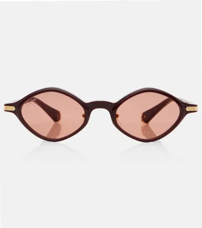 Cartier Signature C Oval Sunglasses In Brown
